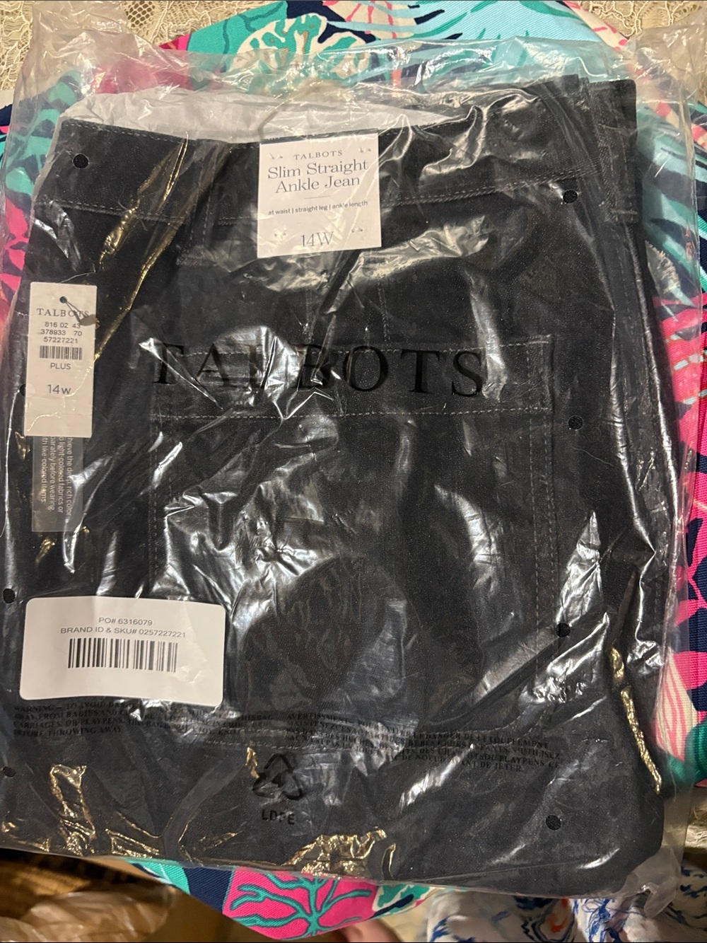 Talbots Black Slim Straight Ankle Jeans - women